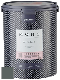 MONS EGGSHELL PAINT – 100% акриловая шелковисто-матовая краска, 7 % блеска цвет NCS S 7005-B80G 