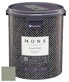 MONS PREMIUM PAINT – 100% акриловая интерьерная краска с шелковистым матовым блеском цвет NCS S 4010-G50Y 