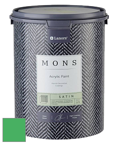 MONS SATIN PAINT – 100% акриловая полуматовая краска, 12% блеска цвет NCS S 1070-G10Y 
