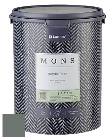 MONS SATIN PAINT – 100% акриловая полуматовая краска, 12% блеска цвет NCS S 6005-G 