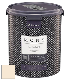 MONS PREMIUM PAINT – 100% акриловая интерьерная краска с шелковистым матовым блеском цвет NCS S 0505-Y30R 