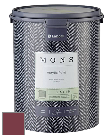 MONS SATIN PAINT – 100% акриловая полуматовая краска, 12% блеска цвет NCS S 4050-R10B 