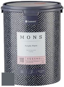MONS EGGSHELL PAINT – 100% акриловая шелковисто-матовая краска, 7 % блеска цвет NCS S 7005-R80B 