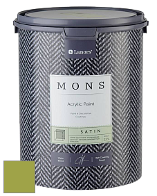 MONS SATIN PAINT – 100% акриловая полуматовая краска, 12% блеска цвет NCS S 2060-G50Y 