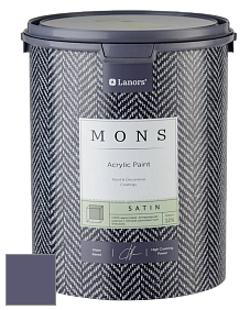 MONS SATIN PAINT – 100% акриловая полуматовая краска, 12% блеска цвет NCS S 6020-R60B 