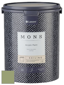 MONS CEILING PAINT – Aбсолютно матовая потолочная краска, 2% блеска цвет NCS S 3030-G40Y 