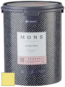 MONS EGGSHELL PAINT – 100% акриловая шелковисто-матовая краска, 7 % блеска цвет NCS S 0540-G80Y 