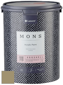 MONS EGGSHELL PAINT – 100% акриловая шелковисто-матовая краска, 7 % блеска цвет NCS S 4020-G90Y 