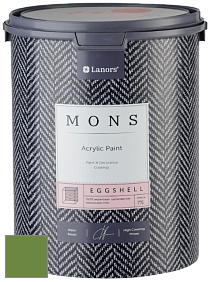 MONS EGGSHELL PAINT – 100% акриловая шелковисто-матовая краска, 7 % блеска цвет NCS S 3060-G30Y 