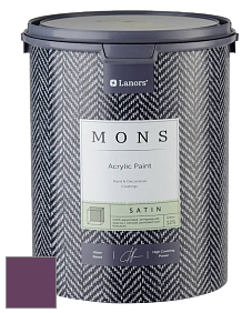 MONS SATIN PAINT – 100% акриловая полуматовая краска, 12% блеска цвет NCS S 5040-R40B 