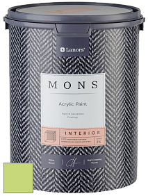 MONS INTERIOR PAINT – 100% акриловая глубоко матовая краска, 3% блеска цвет NCS S 0550-G40Y 