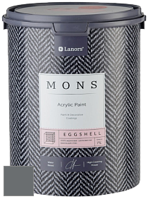 MONS EGGSHELL PAINT – 100% акриловая шелковисто-матовая краска, 7 % блеска цвет NCS S 6502-B 