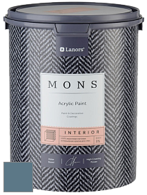 MONS INTERIOR PAINT – 100% акриловая глубоко матовая краска, 3% блеска цвет NCS S 5020-B 