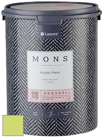 MONS EGGSHELL PAINT – 100% акриловая шелковисто-матовая краска, 7 % блеска цвет NCS S 0550-G50Y 