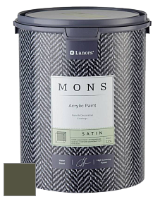 MONS SATIN PAINT – 100% акриловая полуматовая краска, 12% блеска цвет NCS S 7020-G50Y 