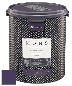 MONS PREMIUM PAINT – 100% акриловая интерьерная краска с шелковистым матовым блеском цвет MONS 221 Карнавал