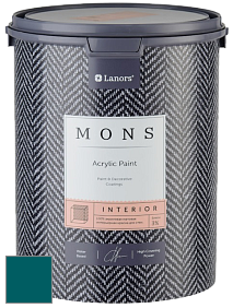 MONS INTERIOR PAINT – 100% акриловая глубоко матовая краска, 3% блеска цвет NCS S 5540-B20G 