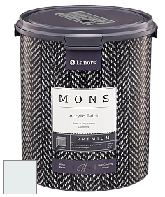 MONS PREMIUM PAINT – 100% акриловая интерьерная краска с шелковистым матовым блеском цвет NCS S 0502-B50G 