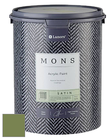 MONS SATIN PAINT – 100% акриловая полуматовая краска, 12% блеска цвет NCS S 4040-G40Y 