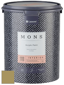 MONS INTERIOR PAINT – 100% акриловая глубоко матовая краска, 3% блеска цвет MONS 79 Лаймовый фреш