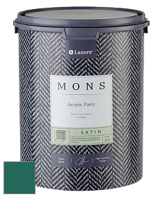 MONS SATIN PAINT – 100% акриловая полуматовая краска, 12% блеска цвет NCS S 5040-B80G 