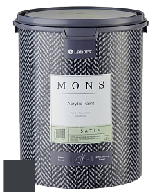 MONS SATIN PAINT – 100% акриловая полуматовая краска, 12% блеска цвет NCS S 8505-R80B 