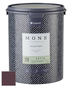 MONS SATIN PAINT – 100% акриловая полуматовая краска, 12% блеска цвет NCS S 7020-R20B 