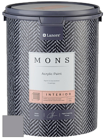 MONS INTERIOR PAINT – 100% акриловая глубоко матовая краска, 3% блеска цвет NCS S 4005-R50B 