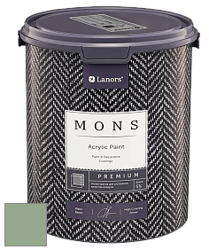 MONS PREMIUM PAINT – 100% акриловая интерьерная краска с шелковистым матовым блеском цвет NCS S 3020-G20Y 