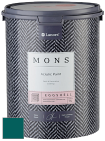 MONS EGGSHELL PAINT – 100% акриловая шелковисто-матовая краска, 7 % блеска цвет NCS S 5540-B40G 