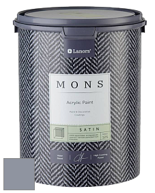 MONS SATIN PAINT – 100% акриловая полуматовая краска, 12% блеска цвет NCS S 4010-R70B 