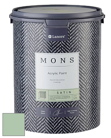 MONS SATIN PAINT – 100% акриловая полуматовая краска, 12% блеска цвет MONS 62 Артишок