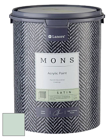 MONS SATIN PAINT – 100% акриловая полуматовая краска, 12% блеска цвет NCS S 1010-G 