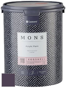 MONS EGGSHELL PAINT – 100% акриловая шелковисто-матовая краска, 7 % блеска цвет NCS S 7020-R50B 