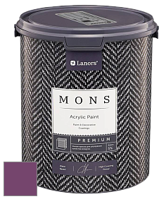 MONS PREMIUM PAINT – 100% акриловая интерьерная краска с шелковистым матовым блеском цвет NCS S 4050-R40B 