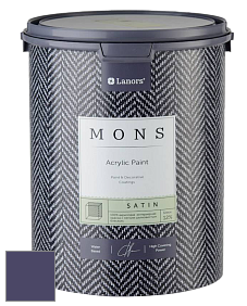 MONS SATIN PAINT – 100% акриловая полуматовая краска, 12% блеска цвет NCS S 6030-R60B 