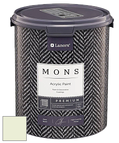 MONS PREMIUM PAINT – 100% акриловая интерьерная краска с шелковистым матовым блеском цвет NCS S 0510-G40Y 