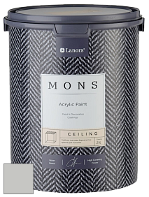MONS CEILING PAINT – Aбсолютно матовая потолочная краска, 2% блеска цвет MONS 210 Лунный камень