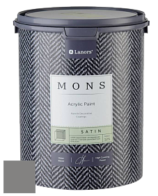 MONS SATIN PAINT – 100% акриловая полуматовая краска, 12% блеска цвет NCS S 5500-N 