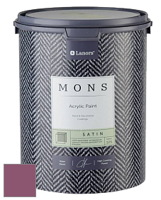 MONS SATIN PAINT – 100% акриловая полуматовая краска, 12% блеска цвет NCS S 4040-R30B 