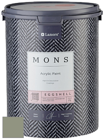 MONS EGGSHELL PAINT – 100% акриловая шелковисто-матовая краска, 7 % блеска цвет MONS 173 Нефритовый Будда