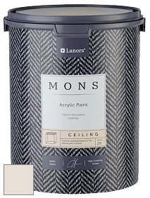 MONS CEILING PAINT – Aбсолютно матовая потолочная краска, 2% блеска цвет MONS 86 Кружево