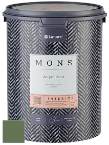 MONS INTERIOR PAINT – 100% акриловая глубоко матовая краска, 3% блеска цвет NCS S 5030-G30Y 
