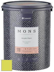 MONS INTERIOR PAINT – 100% акриловая глубоко матовая краска, 3% блеска цвет NCS S 0560-G60Y 