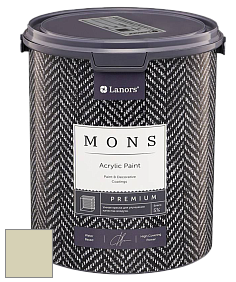 MONS PREMIUM PAINT – 100% акриловая интерьерная краска с шелковистым матовым блеском цвет NCS S 1510-G80Y 