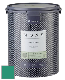 MONS SATIN PAINT – 100% акриловая полуматовая краска, 12% блеска цвет NCS S 3050-B90G 