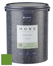 MONS SATIN PAINT – 100% акриловая полуматовая краска, 12% блеска цвет NCS S 2075-G30Y 