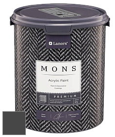 MONS PREMIUM PAINT – 100% акриловая интерьерная краска с шелковистым матовым блеском цвет NCS S 8500-N 