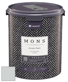 MONS PREMIUM PAINT – 100% акриловая интерьерная краска с шелковистым матовым блеском цвет NCS S 1502-B50G 