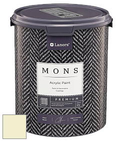 MONS PREMIUM PAINT – 100% акриловая интерьерная краска с шелковистым матовым блеском цвет NCS S 0510-G70Y 